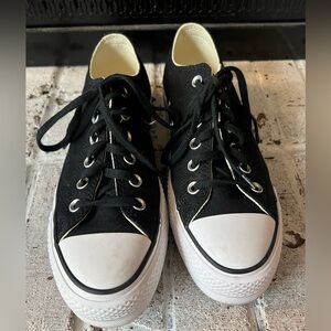 Converse Black and Cream Sneakers